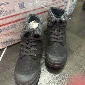 Rocket Dog Pilot ankle boots charcoal gray roll down adjustable sz 10 Med NEW